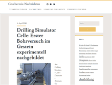 Tablet Screenshot of geothermie-nachrichten.de